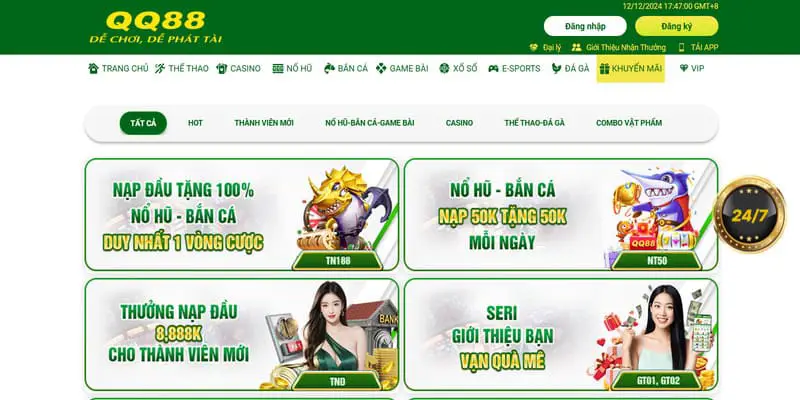 Những ưu đãi gây sốc tại nhà cái chúng tôi